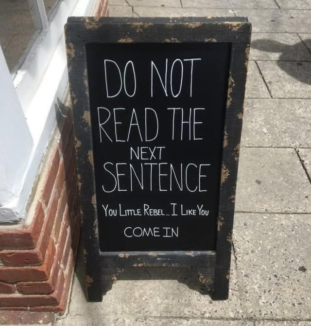 DO NOT READ THE NEXT SENTENCE You Little Rebel... I Like You COME IN