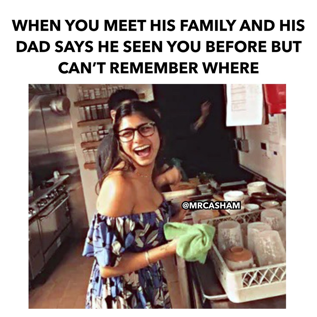WHEN YOU MEET HIS FAMILY AND HIS DAD SAYS HE SEEN YOU BEFORE BUT CAN'T REMEMBER WHERE @MRCASHAM