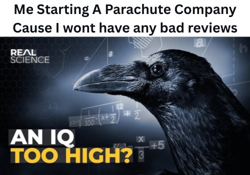 Me Starting A Parachute Company Cause I wont have any bad reviews REAL SCIENCE AN IQ TOO HIGH?
