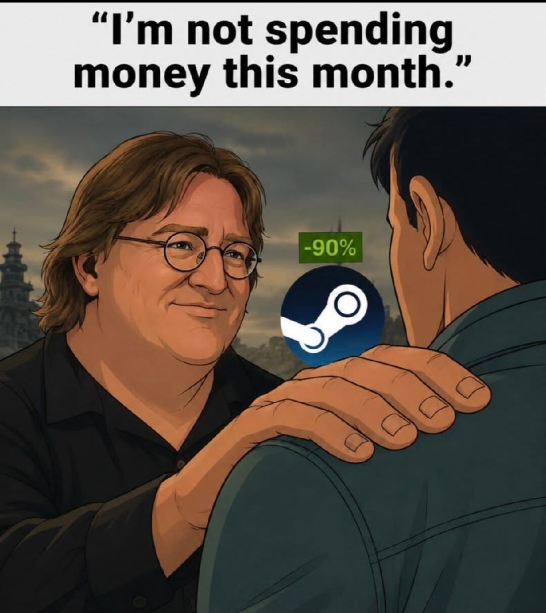 I'm not spending money this month. -90%