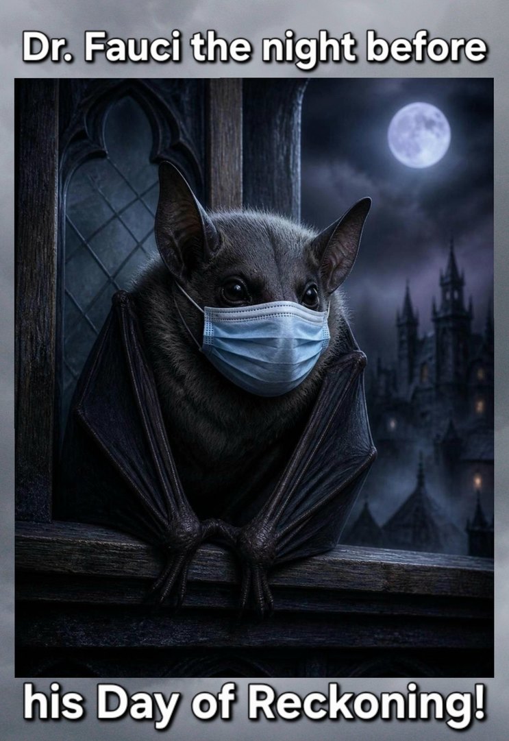 Dr. Fauci the night before his Day of Reckoning!