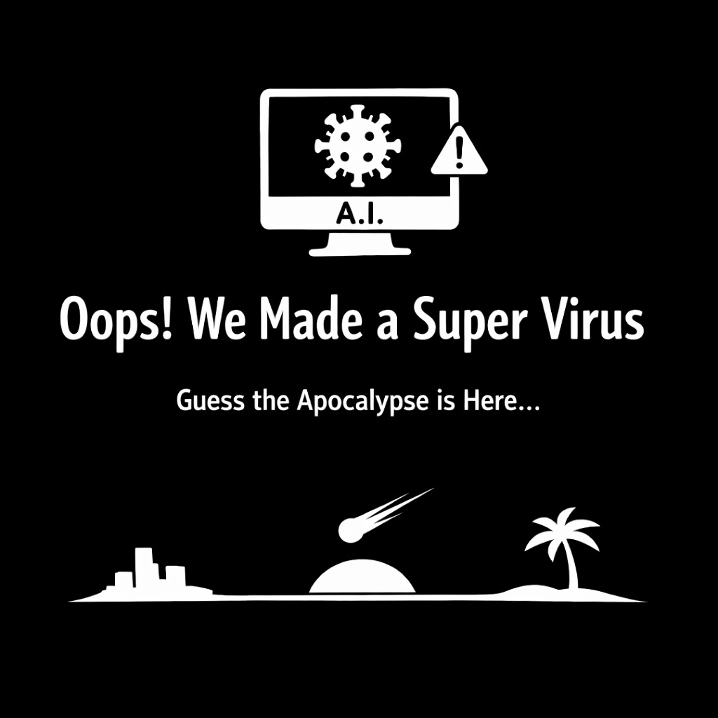 A.I. Oops! We Made a Super Virus Guess the Apocalypse Is Here...