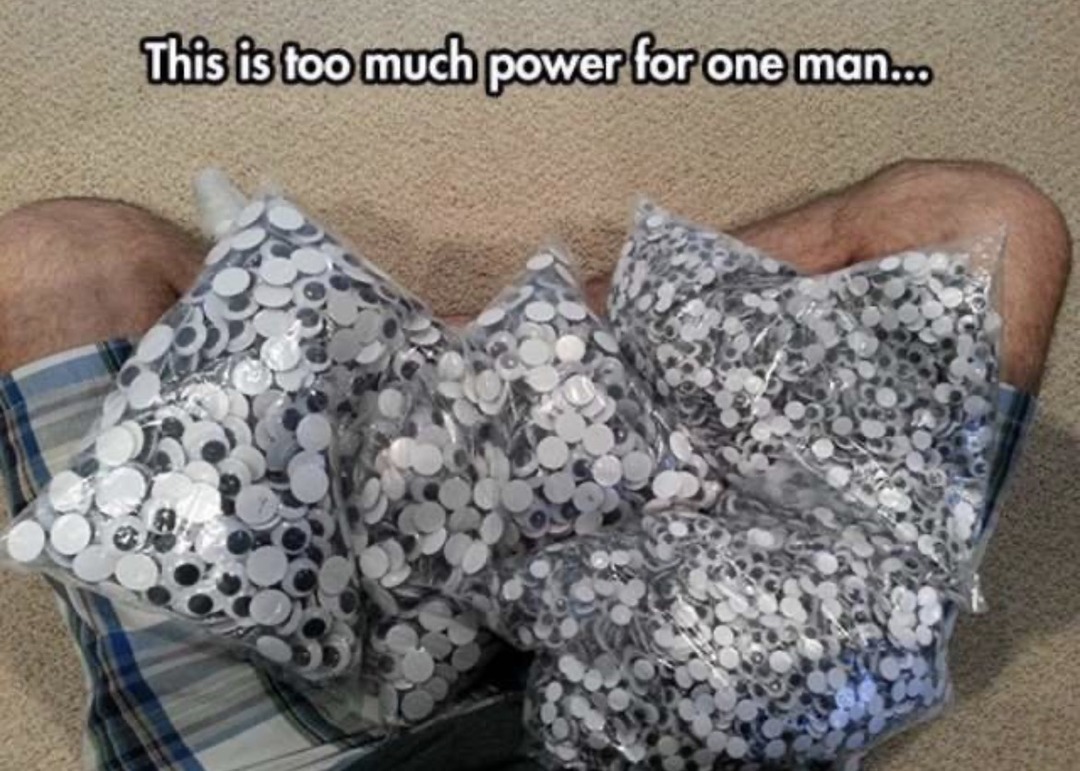 This is too much power for one man...