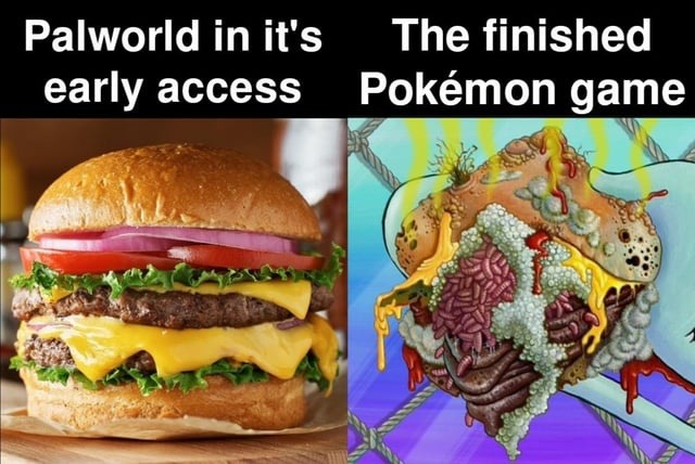 Palworld in its early access The finished Pokémon game