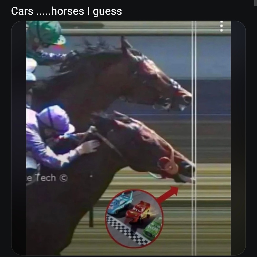 Cars .....horses I guess