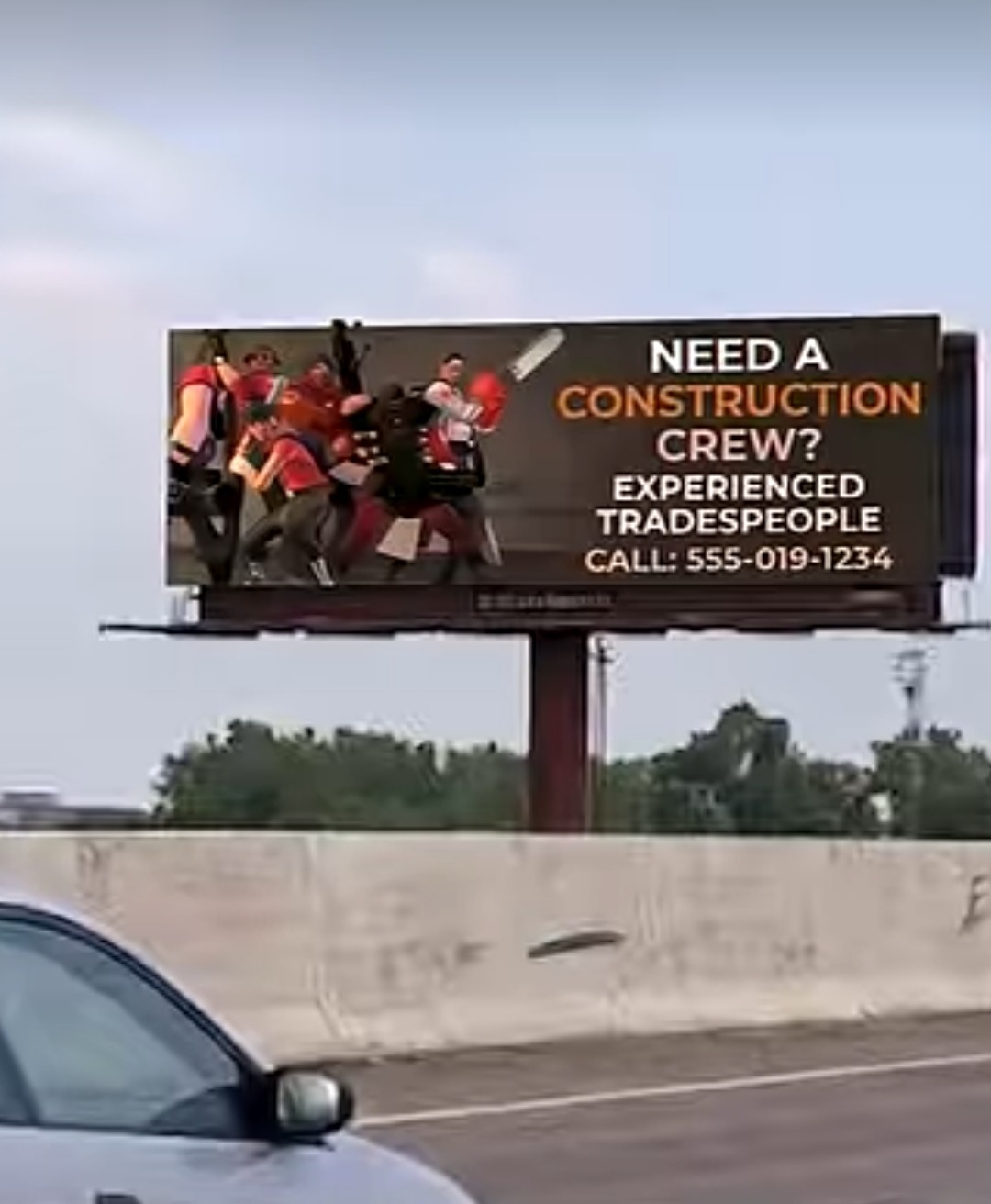 NEED A CONSTRUCTION CREW? EXPERIENCED TRADESPEOPLE CALL: 555-019-1234