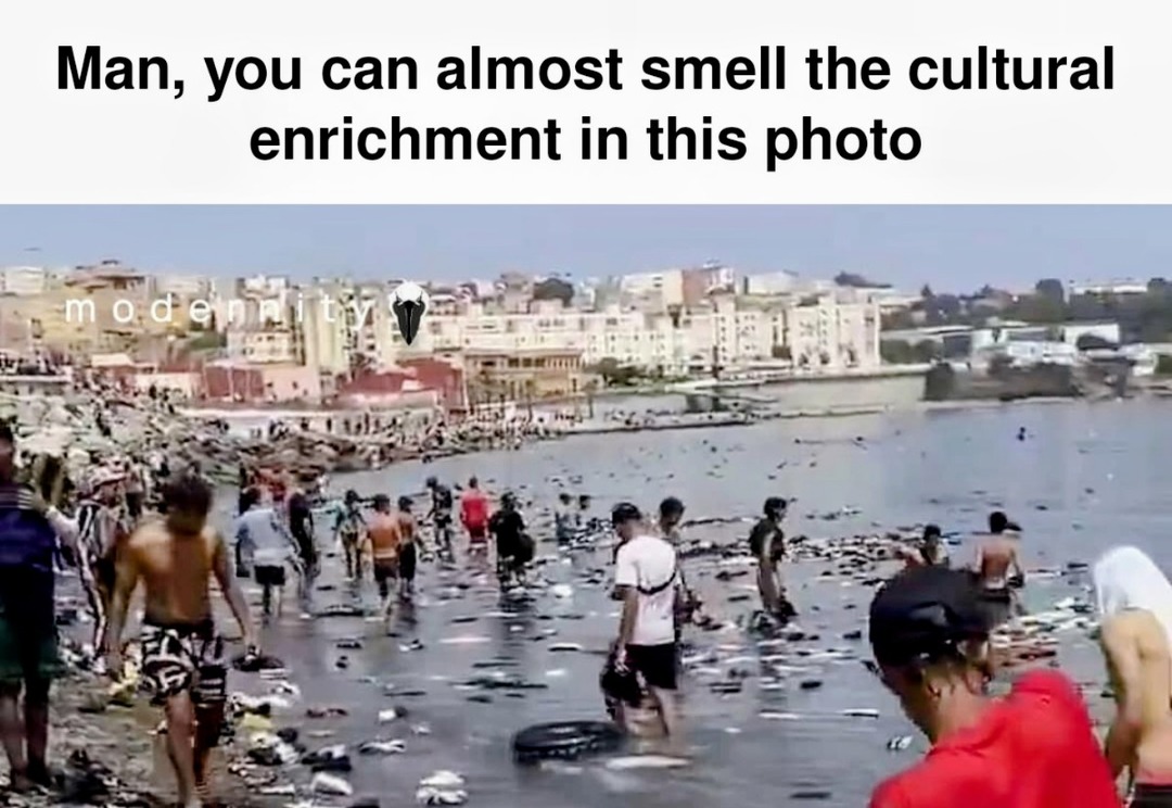 Man, you can almost smell the cultural enrichment in this photo