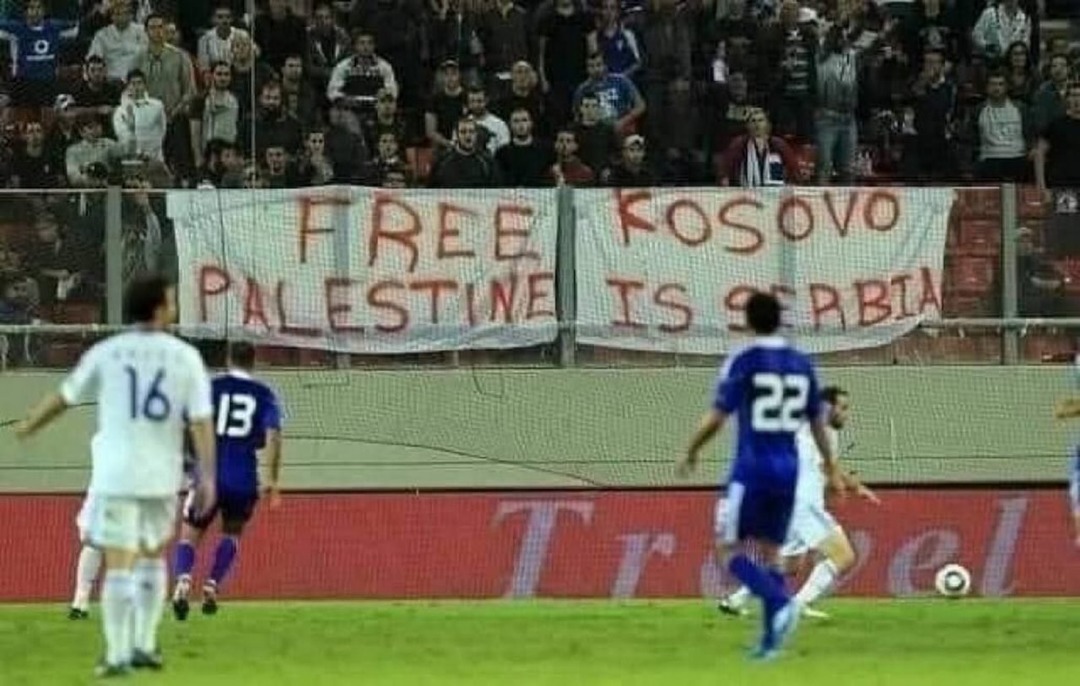 FREE KOSOVO PALESTINE IS SERBIA