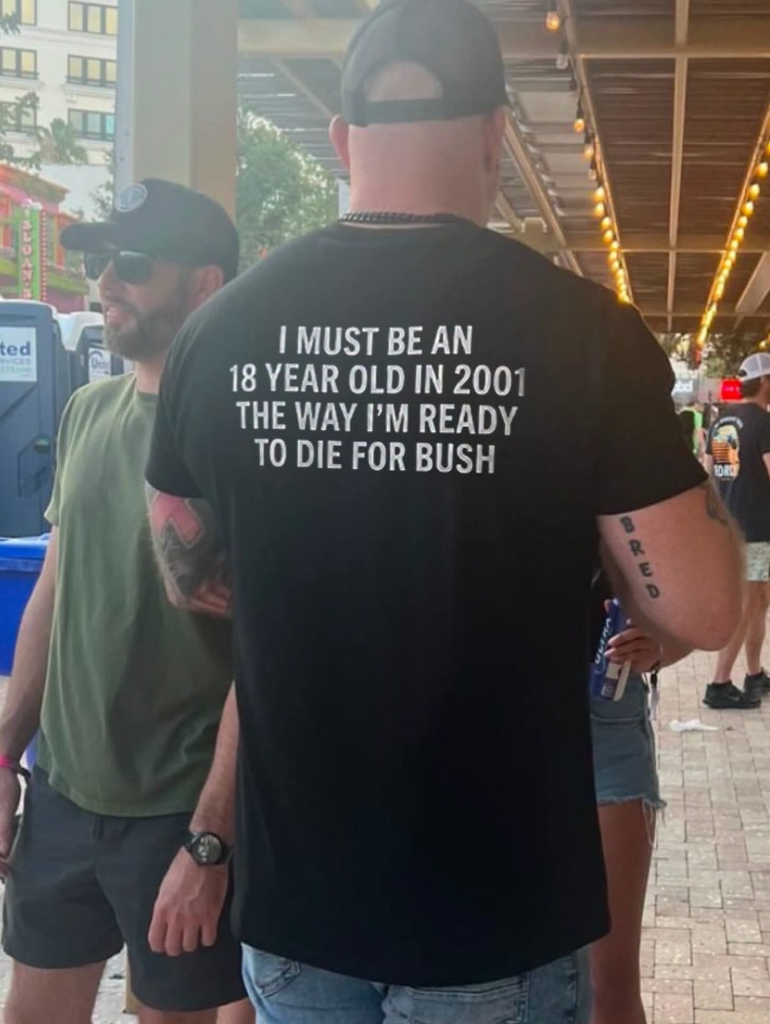I MUST BE AN 18 YEAR OLD IN 2001 THE WAY I'M READY TO DIE FOR BUSH