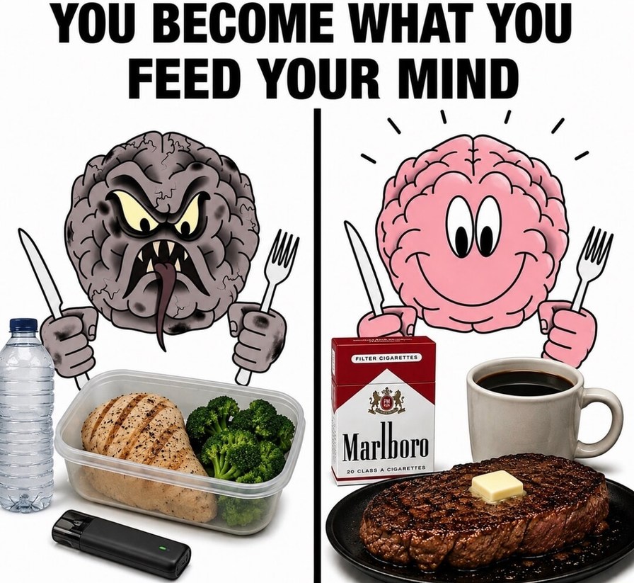 YOU BECOME WHAT YOU FEED YOUR MIND