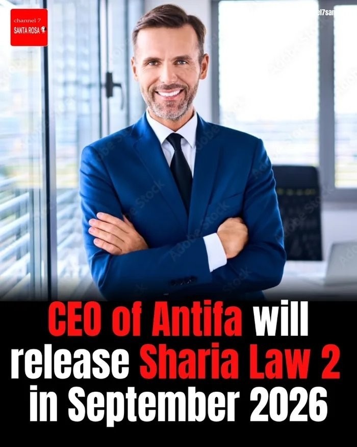 Channel 7 Santa Rosa. CEO of Antifa will release Sharia Law 2 in September 2026.