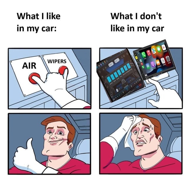 What I like in my car: AIR WIPERS What I don't like in my car