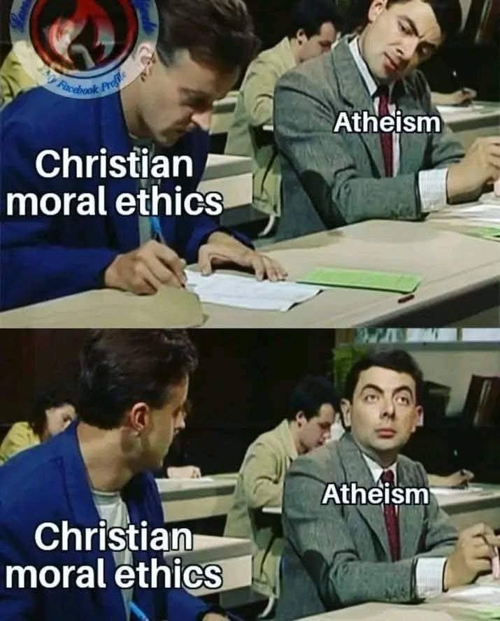 Christian moral ethics Atheism My Facebook Profile