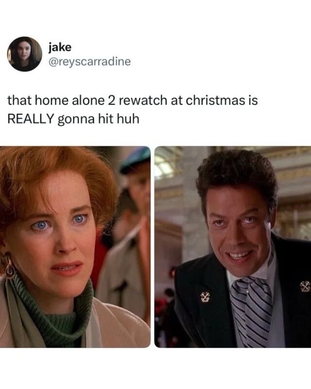 jake @reyscarradine that home alone 2 rewatch at christmas is REALLY gonna hit huh