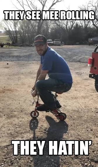 THEY SEE MEE ROLLING THEY HATIN'