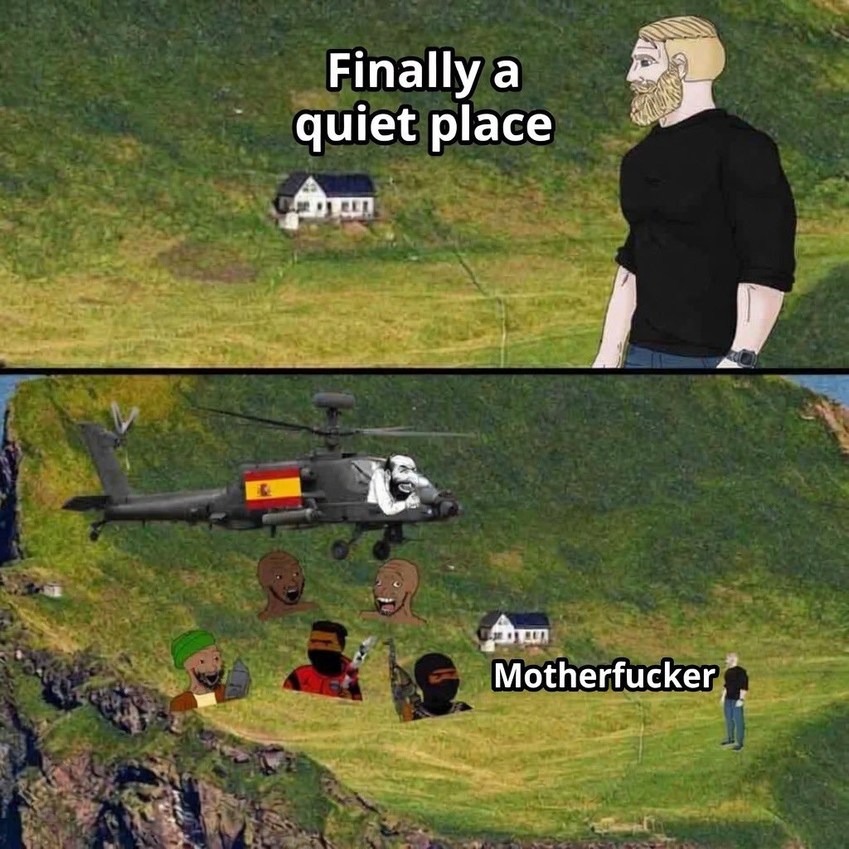 Finally a quiet place Motherfucker