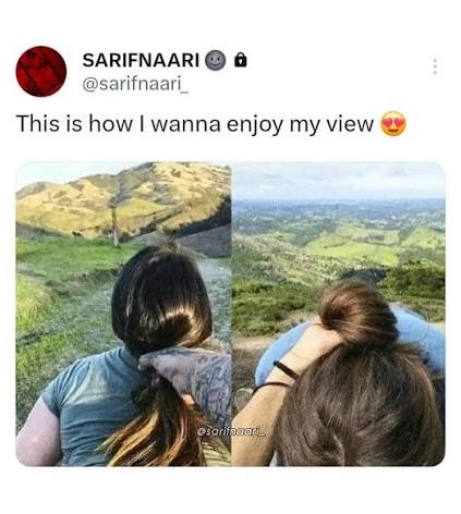 SARIFNAARI @sarifnaari_ This is how I wanna enjoy my view 😍