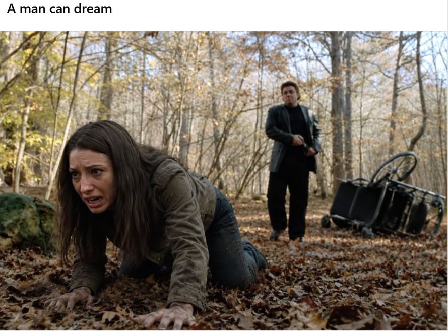 A man can dream