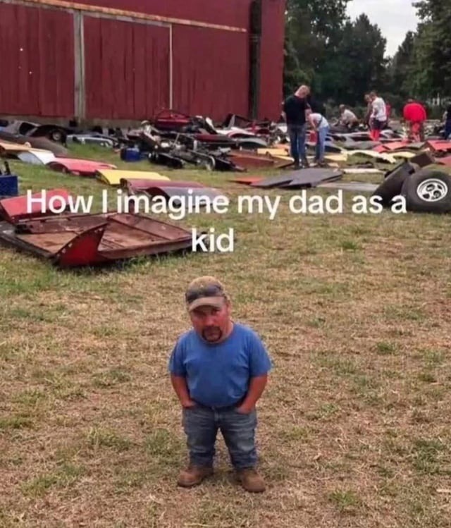 How I imagine my dad as a kid