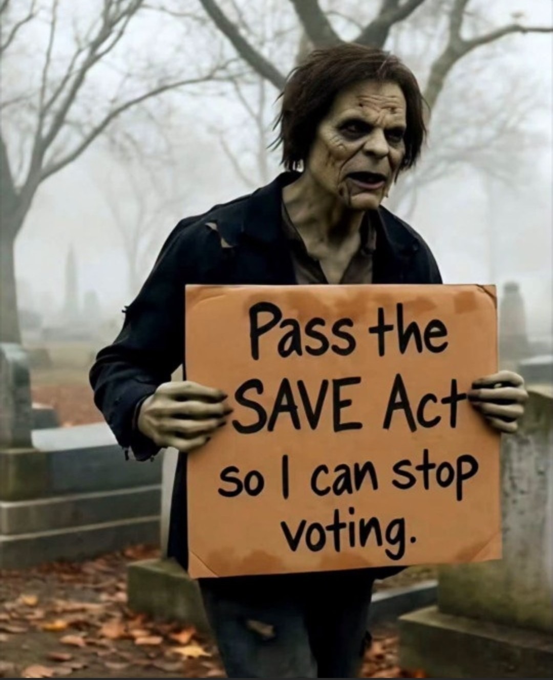 Pass the SAVE Act so I can stop voting.