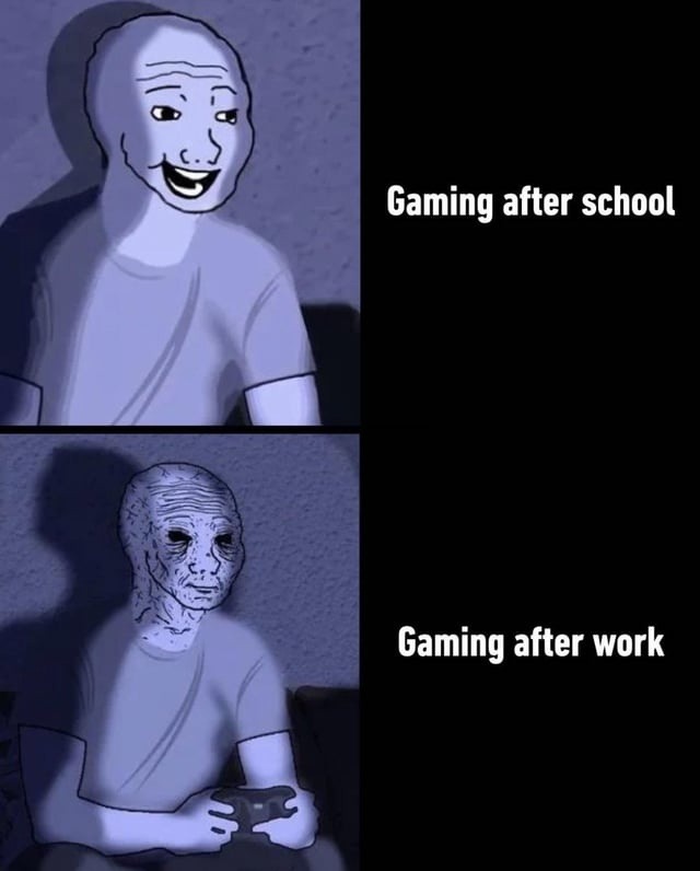 Gaming after school Gaming after work