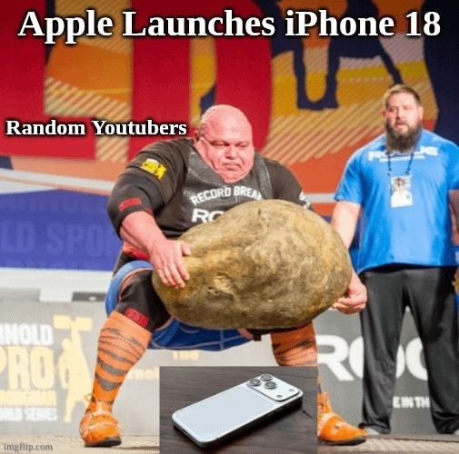 Apple Launches iPhone 18 Random Youtubers