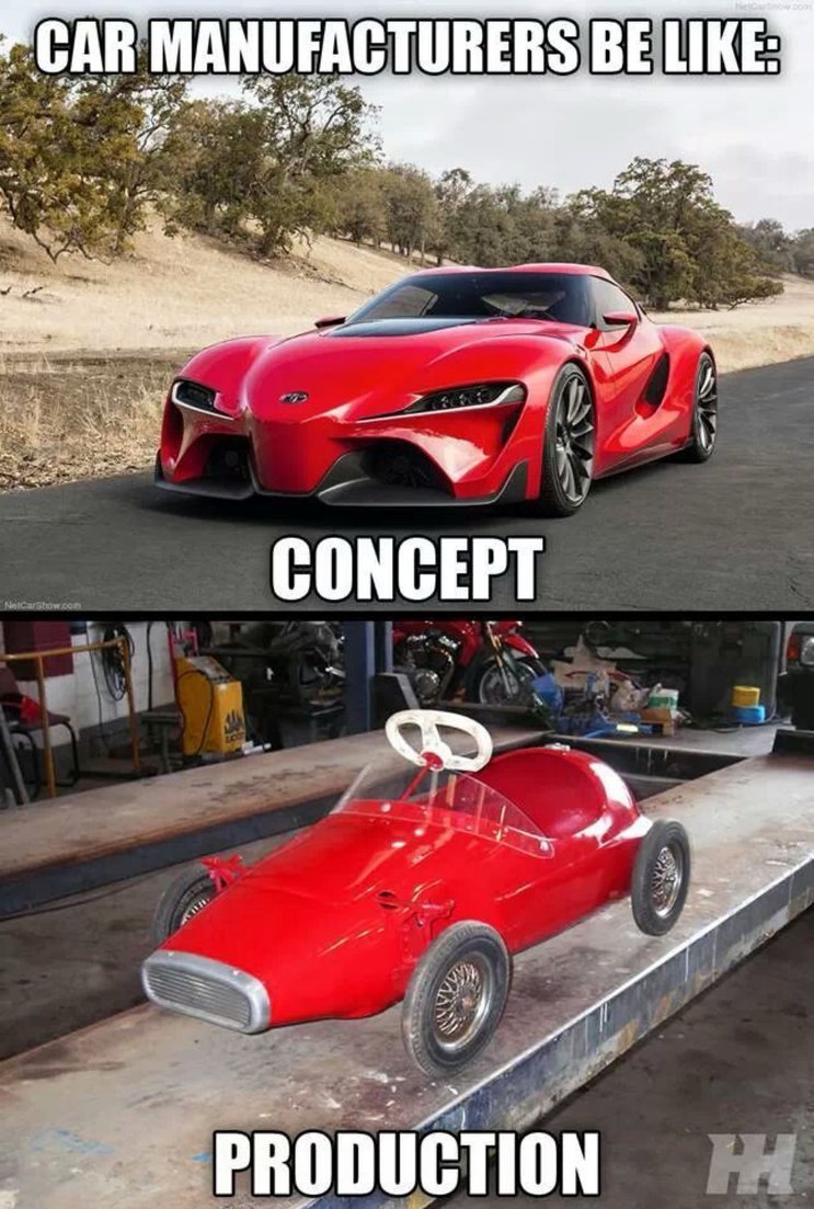 CAR MANUFACTURERS BE LIKE: CONCEPT PRODUCTION