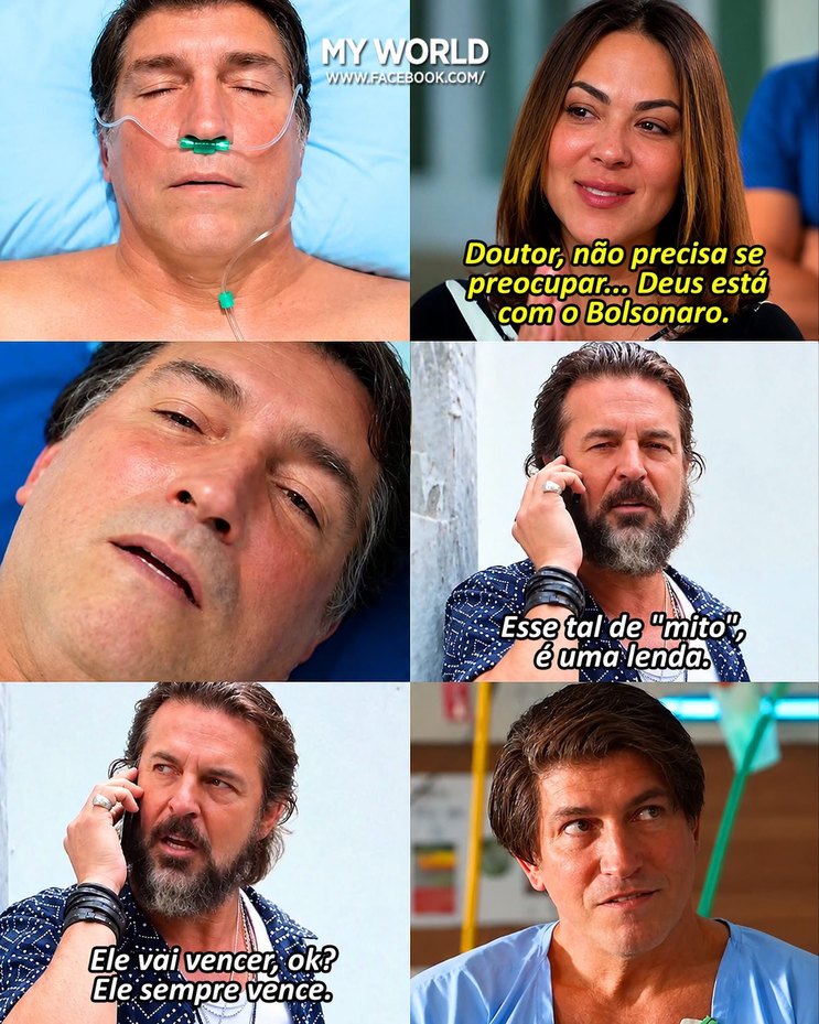 Doutor, não precisa se preocupar... Deus está com o Bolsonaro. Esse tal de 