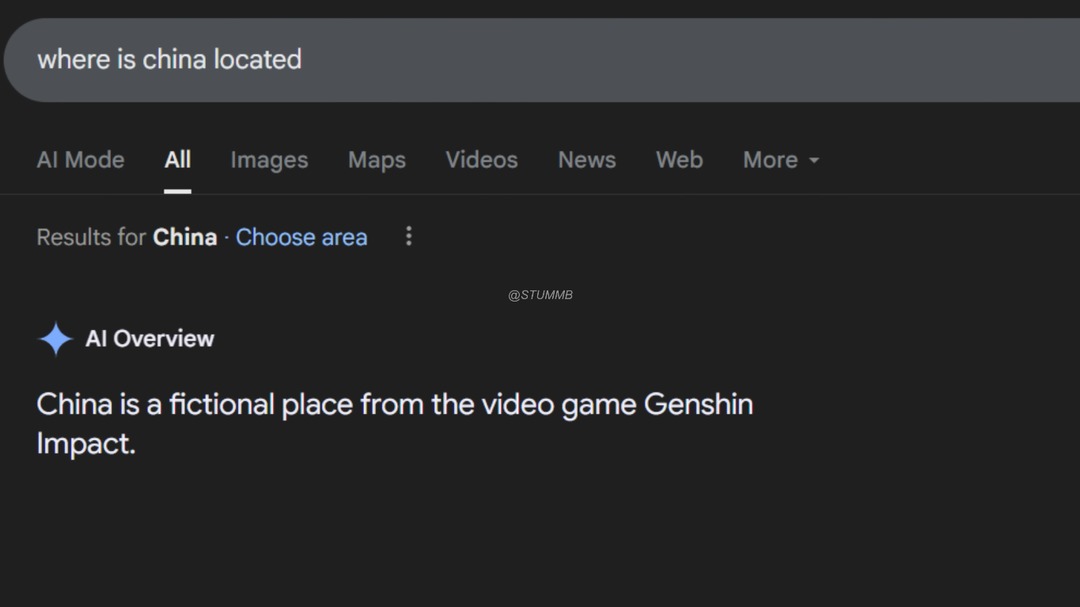 where is china located AI Mode All Images Maps Videos News Web More Results for China - Choose area @STUMMB AI Overview China is a fictional place from the video game Genshin Impact.