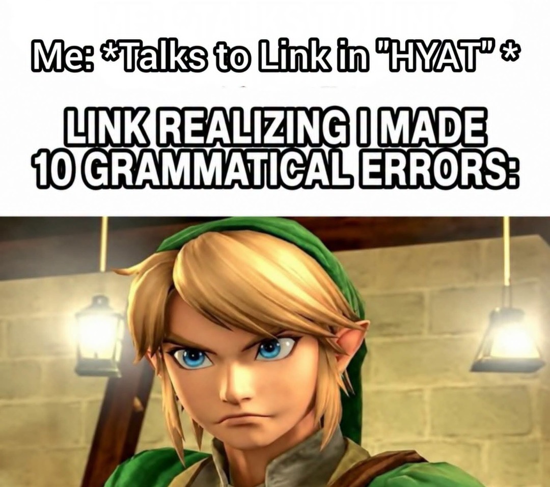 Me: *Talks to Link in 