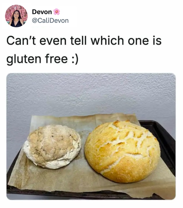 Can't even tell which one is gluten free :)