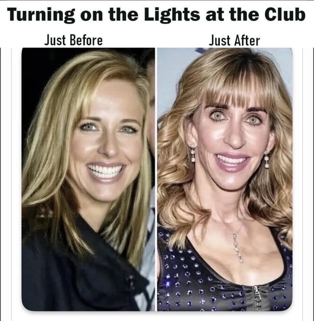 TURNING on the Lights at the Club Just Before Just After
