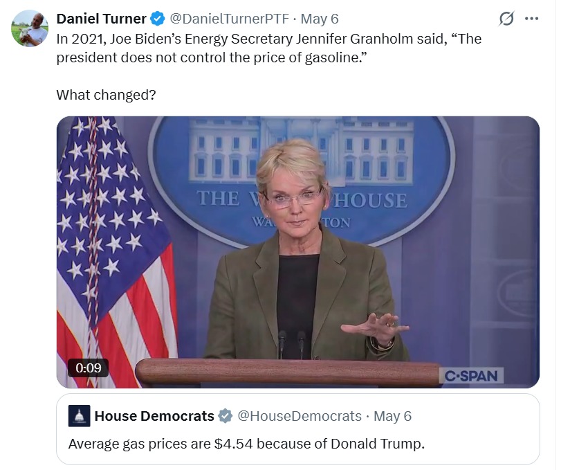 In 2021, Joe Biden's Energy Secretary Jennifer Granholm said, 