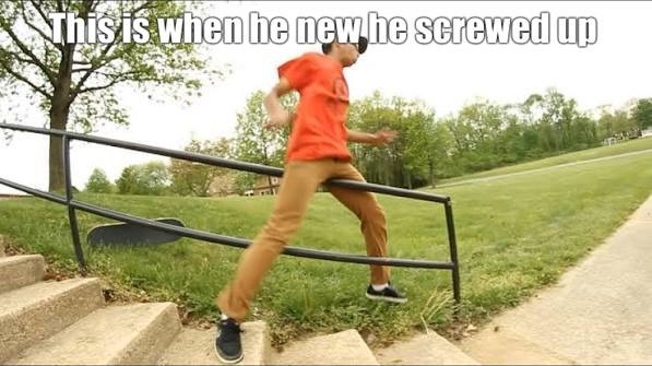 This is when he new he screwed up