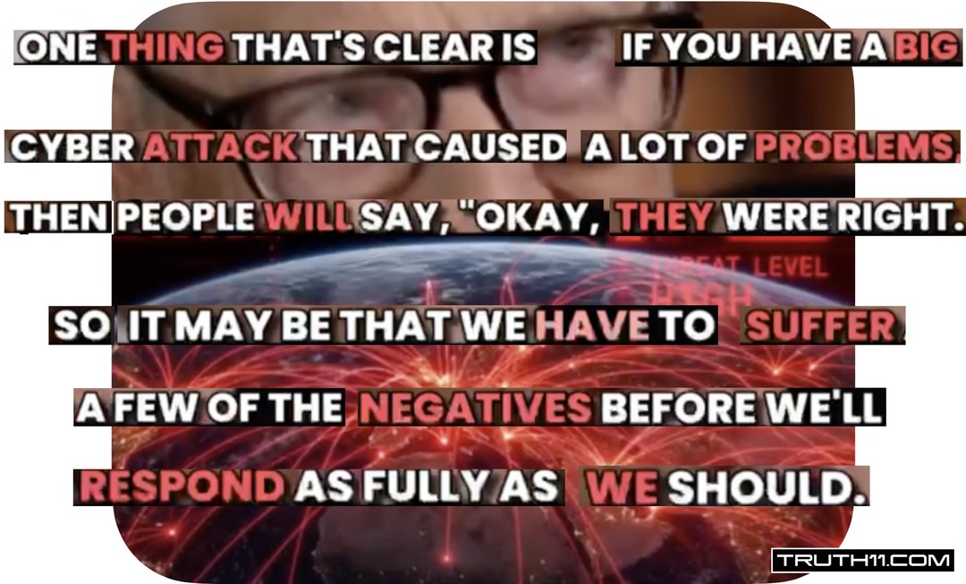 ONE THING THAT'S CLEAR IS IF YOU HAVE A BIG CYBER ATTACK THAT CAUSED A LOT OF PROBLEMS THEN PEOPLE WILL SAY, 