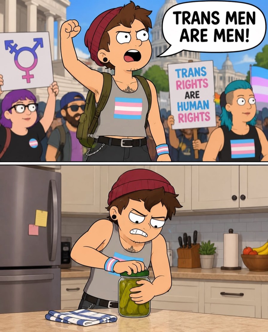 TRANS MEN ARE MEN! TRANS RIGHTS ARE HUMAN RIGHTS