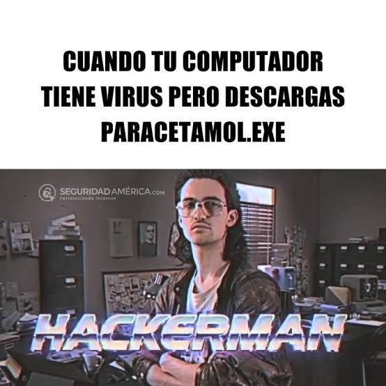CUANDO TU COMPUTADOR TIENE VIRUS PERO DESCARGAS PARACETAMOL.EXE HACKERMAN SEGURIDADAMÉRICA.com Fortaleciendo Internet